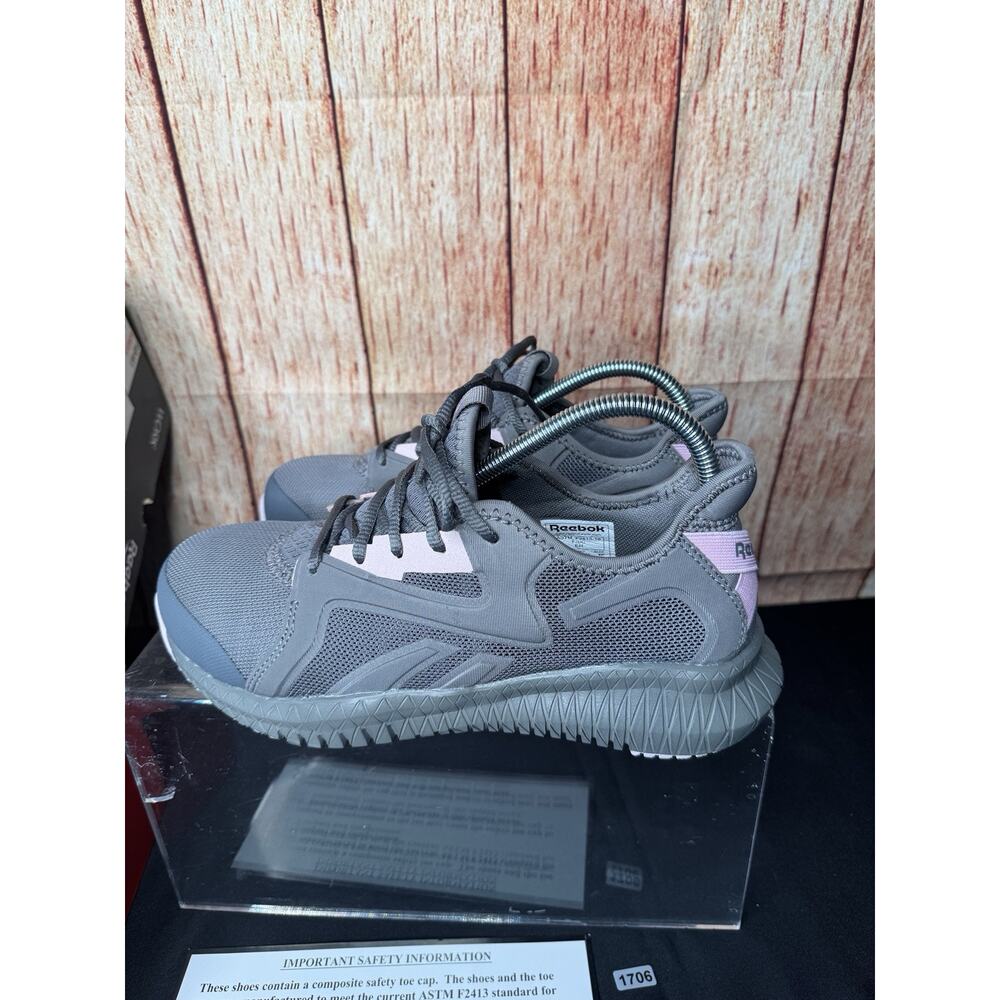 Reebok Womens Flexagon 3.0 Work Gray Safety Shoes Size 9W (5163385) - Picture 11 of 16